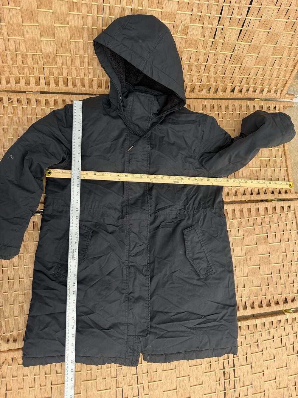 Universal Thread Black Water Repellent Hooded Parka